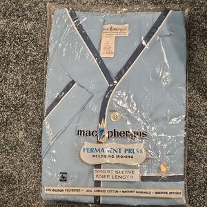 Blue Short Sleeve Men's Shirt